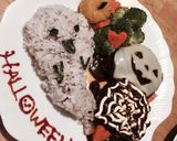 Halloweenハンバーグプレート作り方8写真