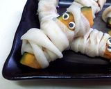 ハロウィン☆かぼちゃとかんぴょうのミイラ作り方3写真