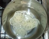 れんこんの梅肉ソースサラダ♪簡単梅肉あえ作り方4写真