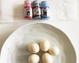 ハロウィン☆うずら卵目玉作り方1写真