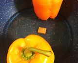 簡単★パプリカの肉詰め ハロウィンにも♪作り方4写真
