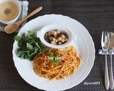 オイルサーディンと長ネギのトマトパスタ作り方6写真