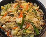 野菜たっぷり☆冷蔵庫の残り物でビーフン作り方8写真