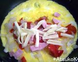 簡単ブランチ♪とろ～りチーズオムレツ作り方2写真