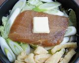 一人で簡単、かじきバター鍋作り方4写真