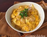 ささみ&麺つゆdeとろ〜り美味しい親子丼作り方7写真