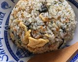 干しエビと韓国海苔のチャーハン作り方6写真