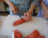 鮭とかぶの蒸し物~菊あんかけ~作り方1写真