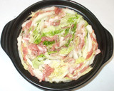 白菜と豚肉と生姜のミルフィーユ鍋♪簡単作り方4写真