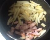 厚切りベーコンとポテトのチーズ炒め作り方6写真