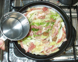 白菜と豚肉と生姜のミルフィーユ鍋♪簡単作り方6写真