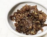 牛しぐれ煮。ごぼうと人参で。作り置き作り方5写真