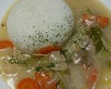 かける派☆ちょっぴり和風な白菜のシチュー作り方7写真