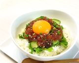 カフェ風♡アボカド&まぐろユッケ丼♡作り方4写真