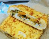 卵焼き★フライドオニオンとチーズ入り作り方4写真