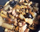 きのこと鶏肉の煮物作り方4写真