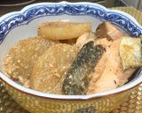 秋鮭と大根の味噌煮作り方6写真