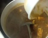 お餅入り油揚げと長ネギのカレーうどん作り方6写真