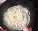 お餅入り油揚げと長ネギのカレーうどん作り方11写真