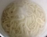 お餅入り油揚げと長ネギのカレーうどん作り方9写真