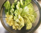 卵たっぷりキャベツの卵とじ作り方1写真