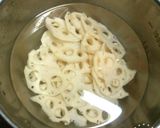 蓮根と豚肉のポン酢炒め作り方1写真