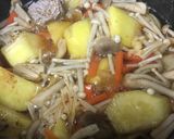簡単あごだしつゆで薩摩芋の煮物作り方2写真