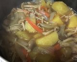 簡単あごだしつゆで薩摩芋の煮物作り方3写真