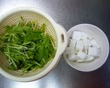 はんぺんと水菜のバター醤油ソテー作り方1写真