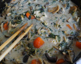 きのことほうれん草と鶏むね肉クリーム煮♡作り方10写真