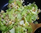 ☆鶏そぼろレタスチャーハン☆作り方4写真