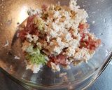 豆腐入り鶏つくねハンバーグ甘酢あんかけ作り方1写真