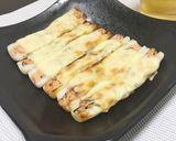 ビールに合う！ちくわの明太マヨチーズ焼き作り方4写真