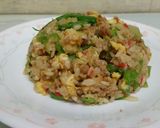 ☆鶏そぼろレタスチャーハン☆作り方5写真