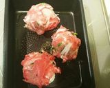 ゆでたまごのパクチー肉巻き作り方4写真