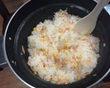 シャケとコーンの炊き込みご飯作り方6写真
