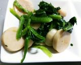 ほうれん草魚肉ソーセージ♥シャンタン炒め作り方4写真
