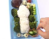 オラフ✩簡単キャラ弁作り方7写真