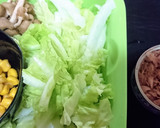 コク旨★【白菜としめじのツナバター炒め】作り方1写真