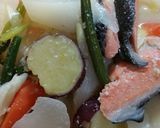 鮭の切り落としと*野菜の*柚子味噌粕煮作り方7写真