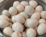 おつまみに最高♪うずらの煮卵作り方1写真