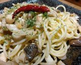 たっぷりしめじとエリンギのスパゲティー作り方5写真