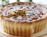 ほうれん草とサーモンの厚焼きキッシュ作り方10写真