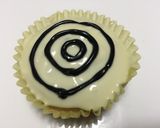 簡単♪クモの巣カップケーキ　ハロウィン作り方7写真