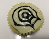 簡単♪クモの巣カップケーキ　ハロウィン作り方9写真