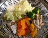 鶏つくねの温野菜サラダ作り方2写真