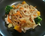 鶏つくねの温野菜サラダ作り方4写真