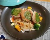 鶏つくねの温野菜サラダ作り方5写真