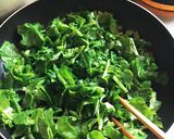 大根菜と油揚げの卵とじ作り方3写真