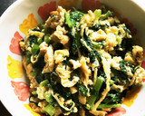 大根菜と油揚げの卵とじ作り方6写真
